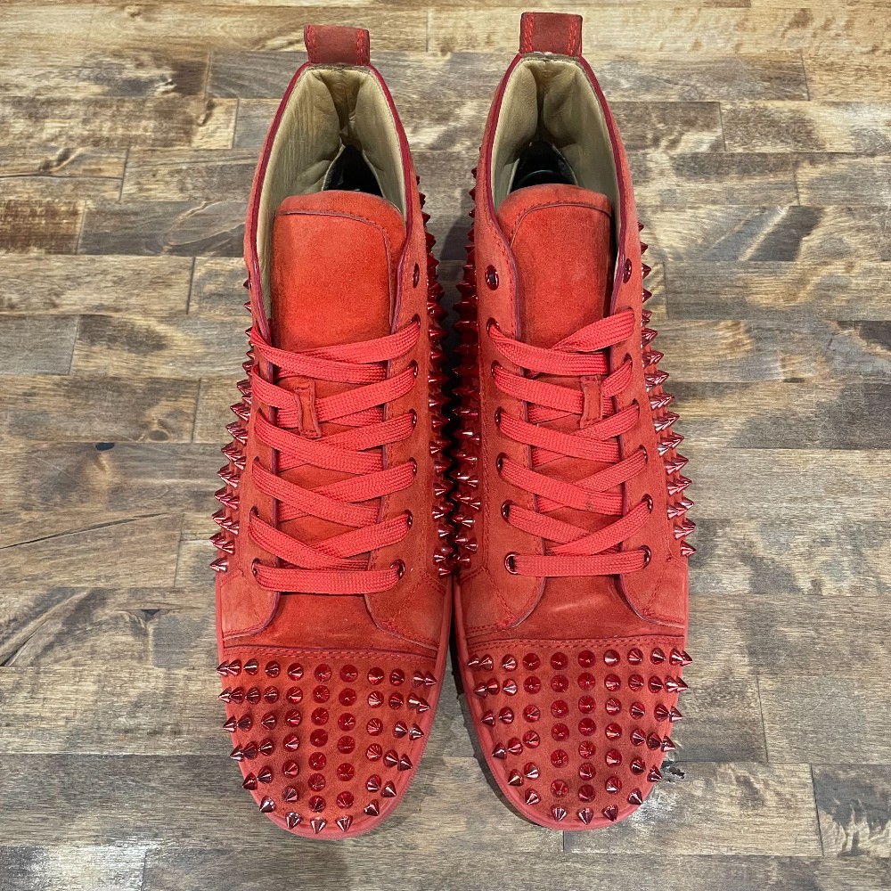 Christian Louboutin Red Suede High Top (NO BOX) - Size 44