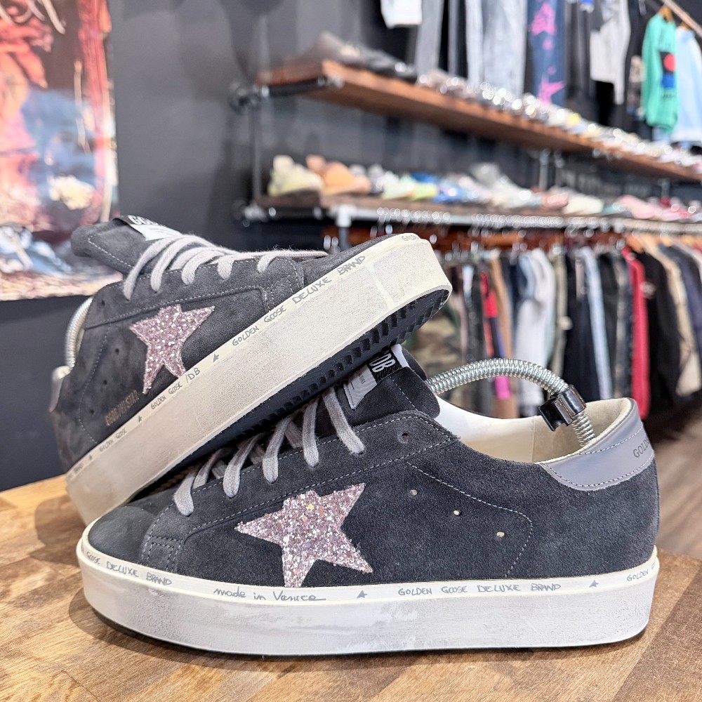 Golden Goose Hi Star Black Suede (No Box) - Size 40