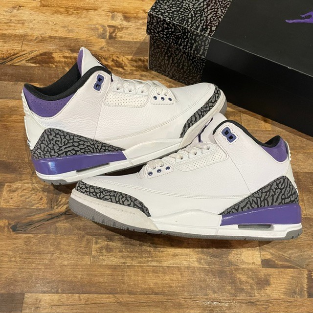 Jordan 3 Retro Dark Iris - Size 10.5