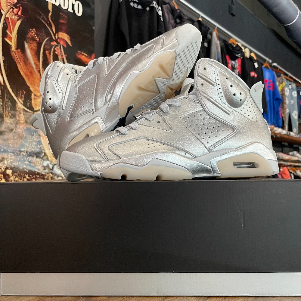 Jordan 6 Retro PSG Silver - Size 10