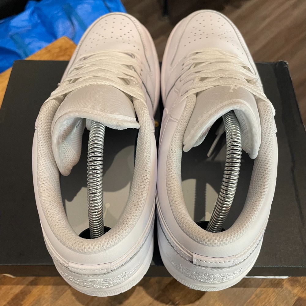 Jordan 1 Low Triple White - Size 9