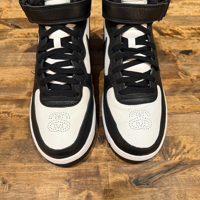 Air Force 1 Mid Stussy Light Bone Black - Size 9