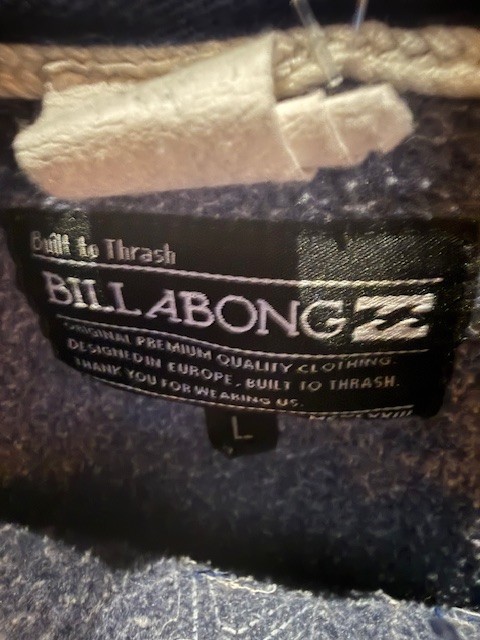 90s BIllabong Distressed Applique Hoodie - XL