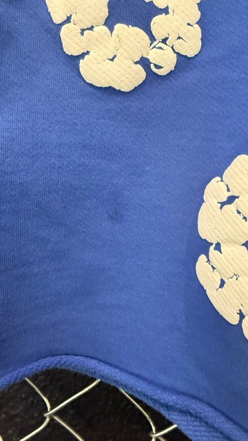 Denim Tears Blue Cotton Wreath Shorts - XL