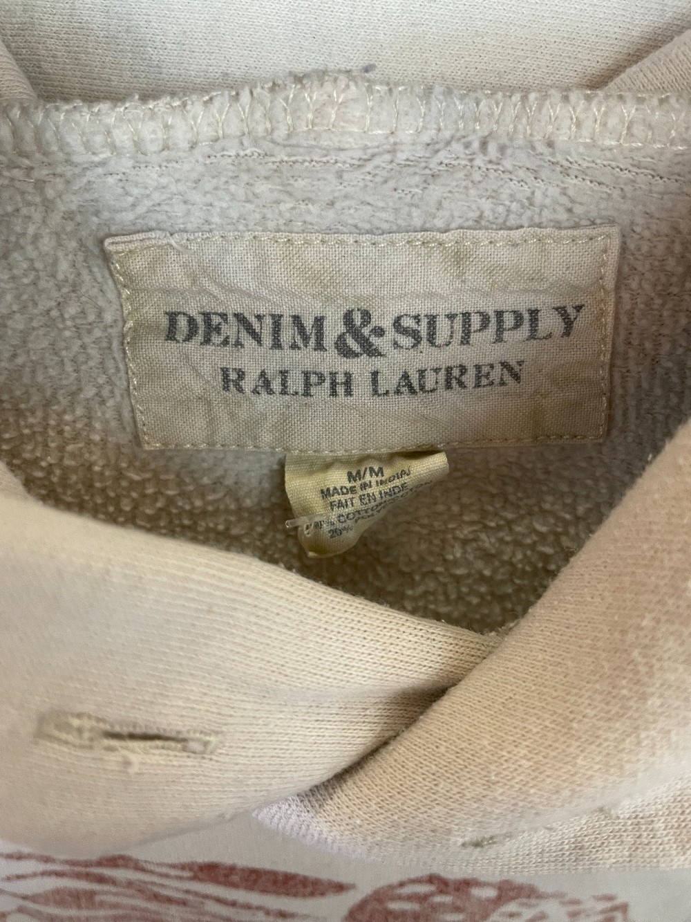Y2K Ralph Lauren Denim & Supply Native Hoodie - M