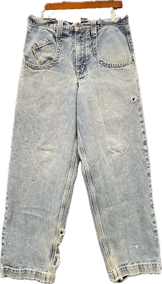 Vintage JNCO Light Wash Denim Jeans - 30W-32L