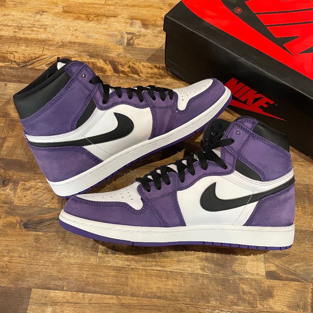 Jordan 1 Retro Court Purple (Customized) - Size 11