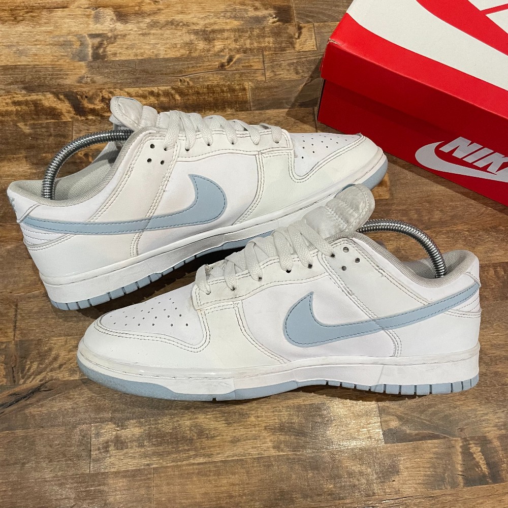 Nike Dunk Low White/Light Armory Blue - Size 10.5