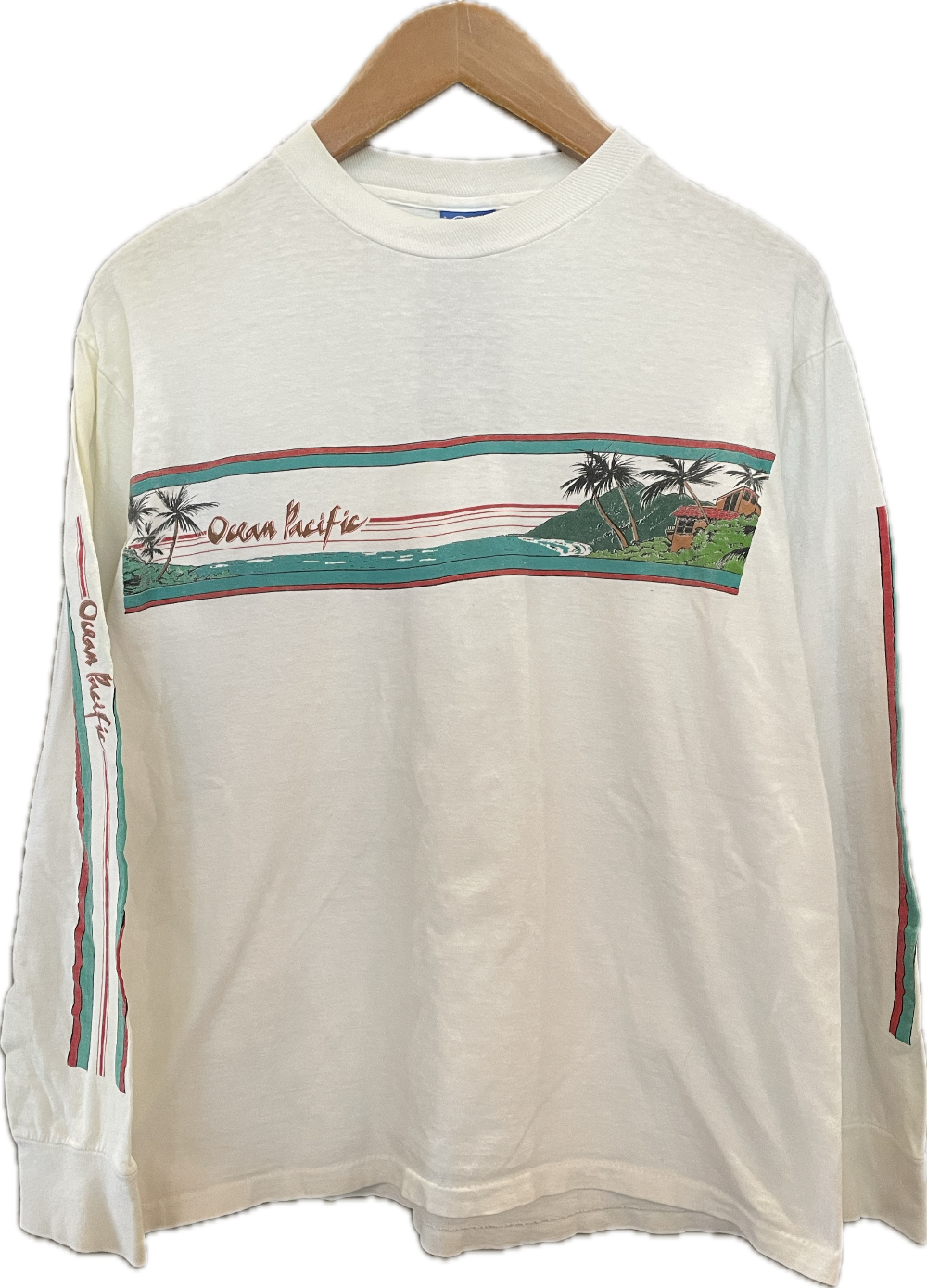 80s Ocean Pacific LS Tee - L