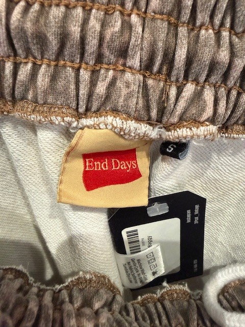 End Days Cheetah Baggy Sweats - S