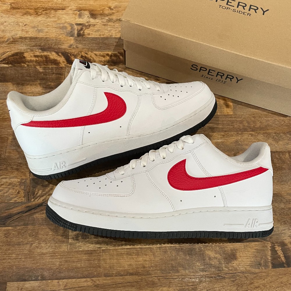Nike Air Force 1 White Red Blue (Replacement Box) - Size 11.5