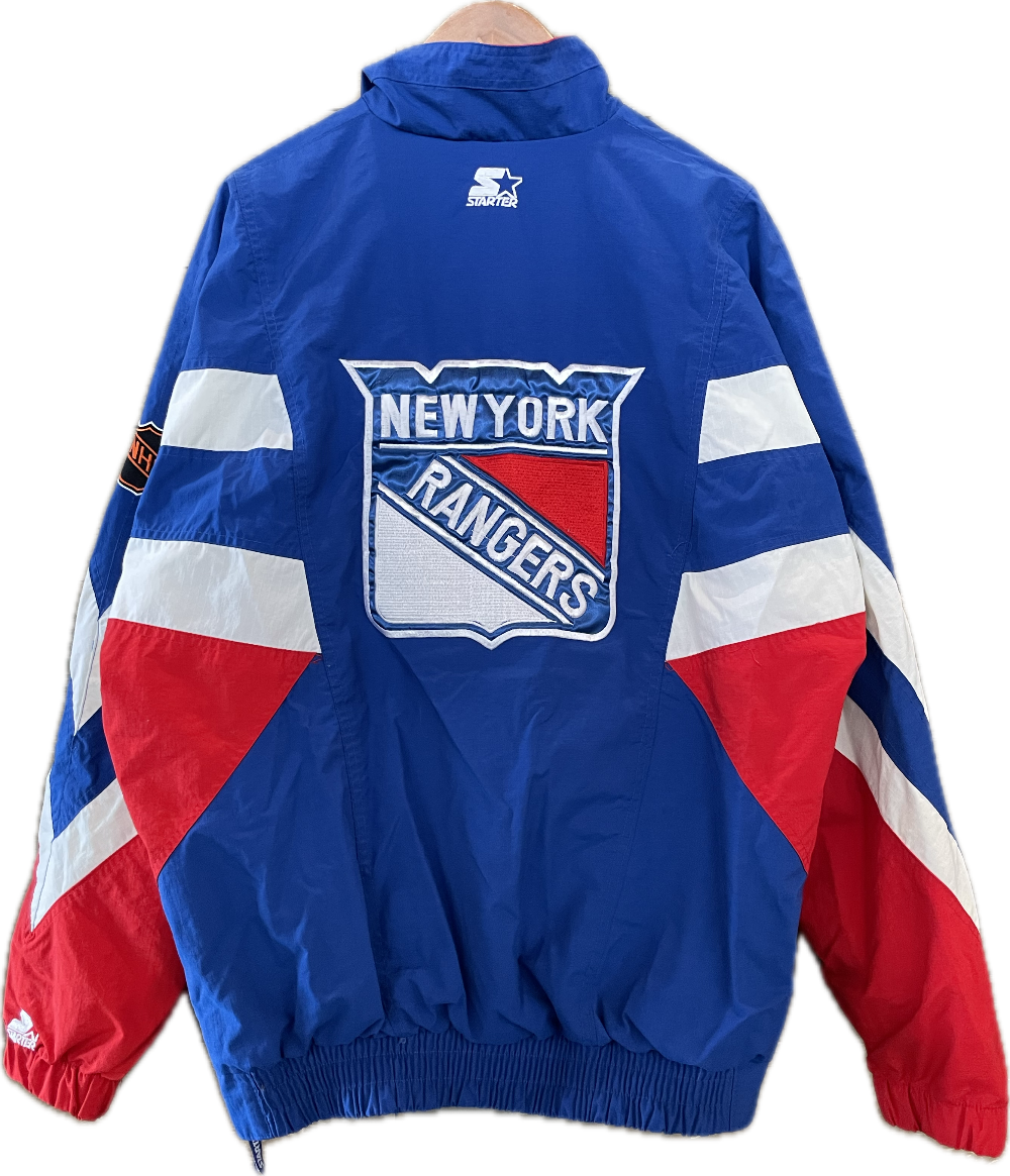90s New York Rangers Half-Zip Windbreaker - XL