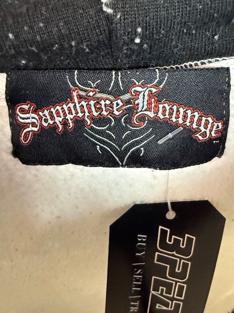 Y2K Embroidered Tribal Hoodie - L