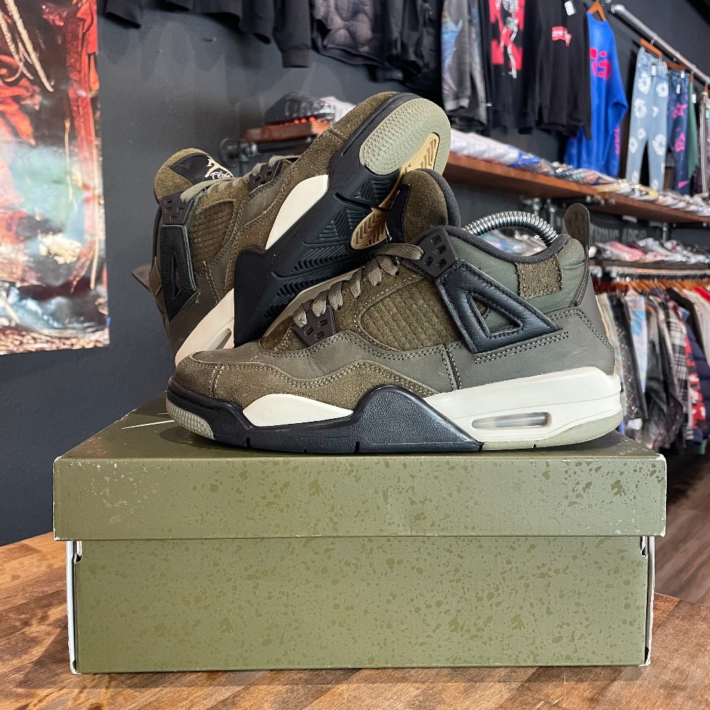 Jordan 4 Retro (GS) Craft Olive - Size 6.5Y
