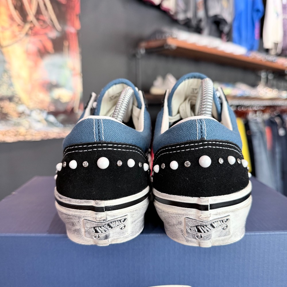 Vans Old Skool 36 Pearlized Black Navy - Size 8