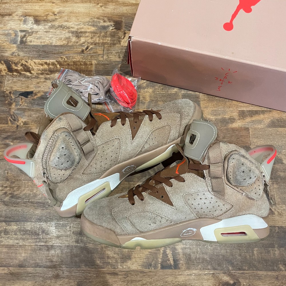 Jordan 6 Retro Travis Scott British Khaki - Size 10