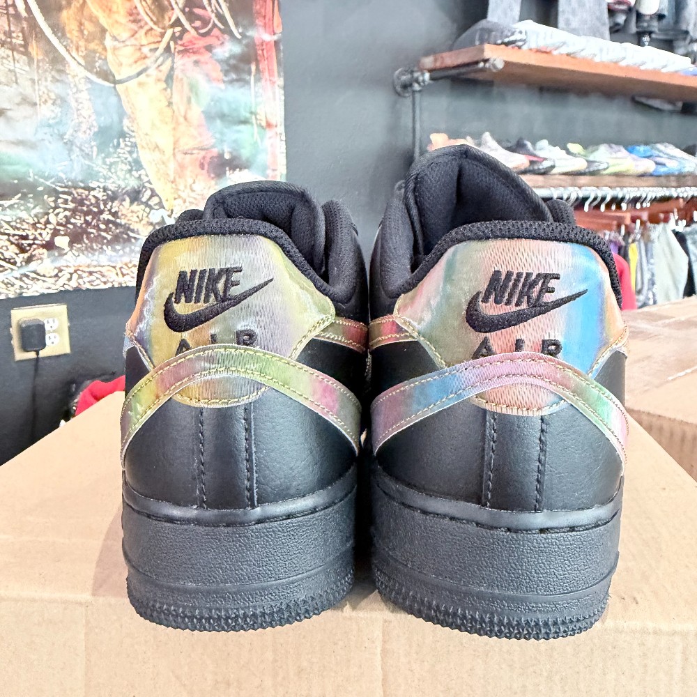 Nike Air Force 1 Multi Swoosh Black (Replacement Box) -Size 11.5