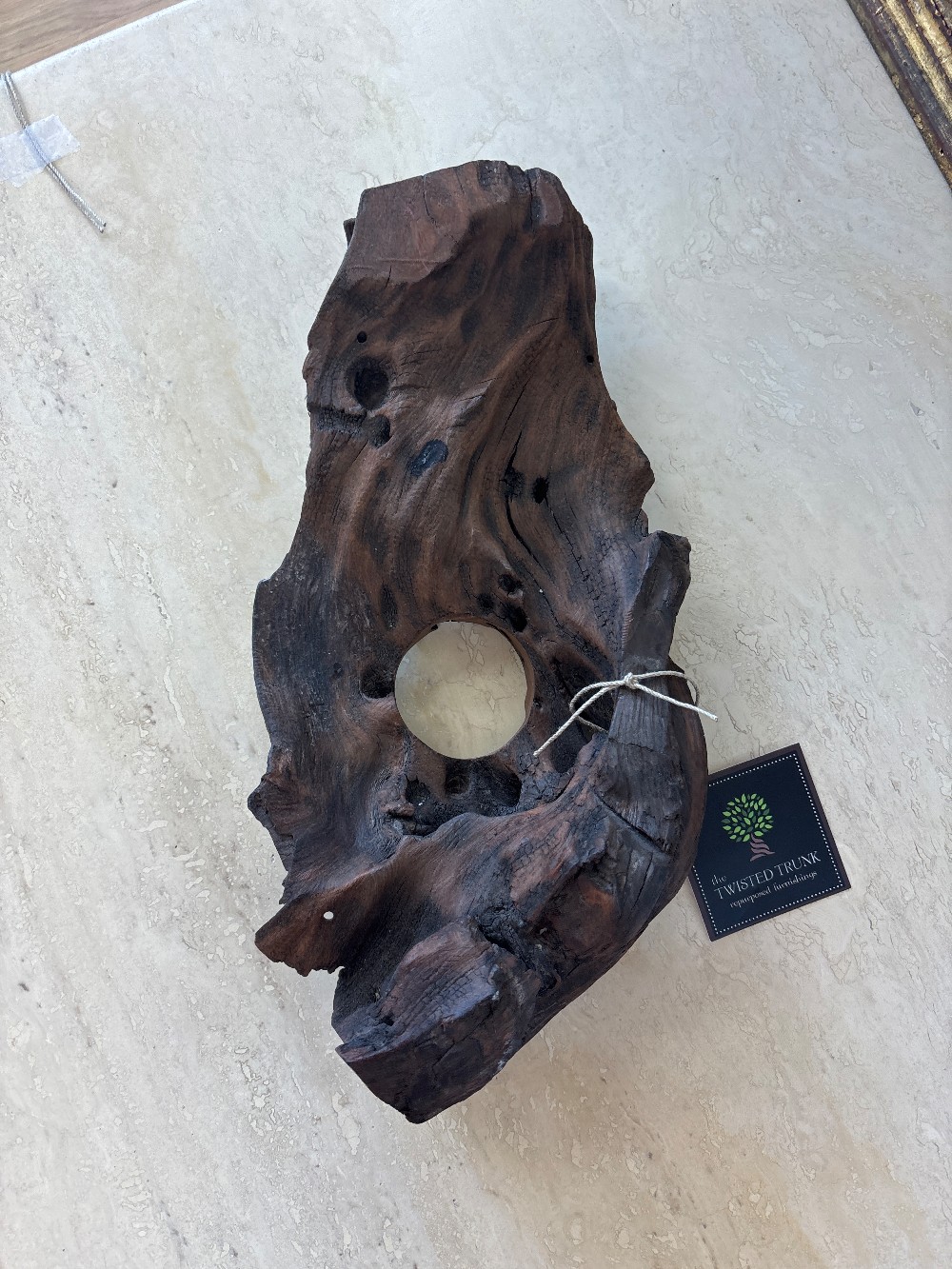 Live Edge Driftwood Candleholder