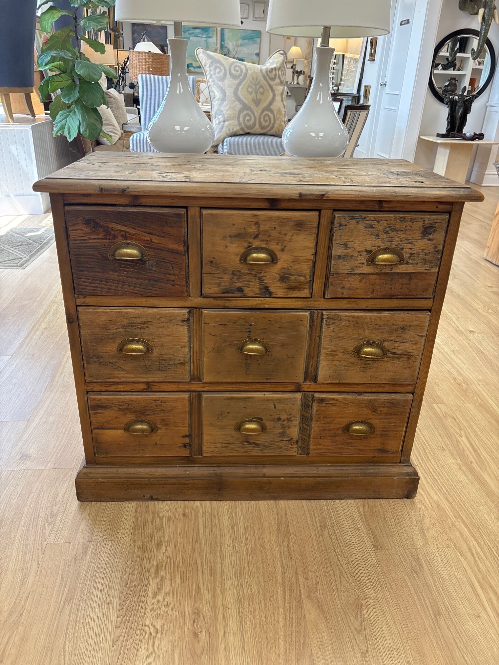 Crate & Barrel Bedford Apothecary 5-Drawer Chest