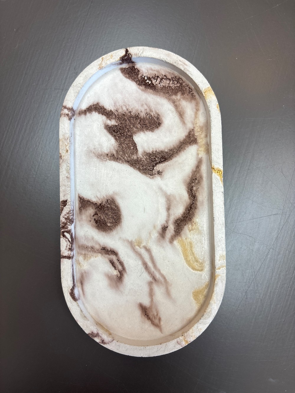 Handmade Cast Concrete Trinket Tray