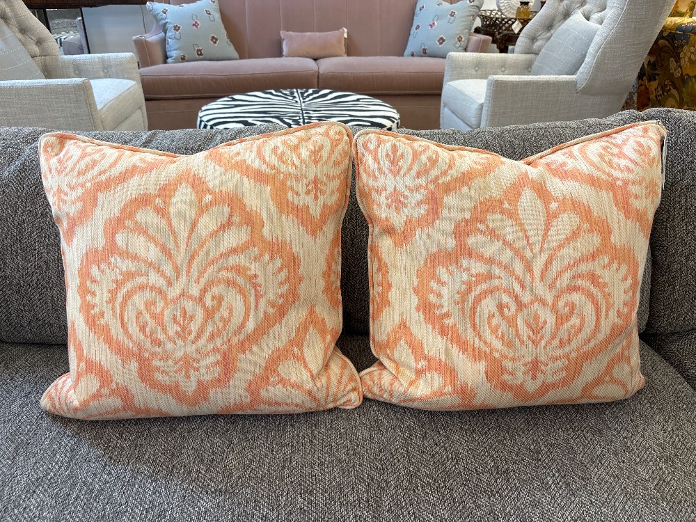 Brunschwig & Fils Durbar Tait Strie II Pillows, Pair