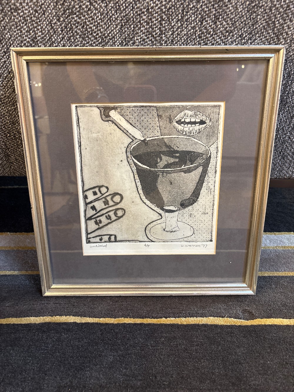 Untitled Still Life, Signed Warren, 1977