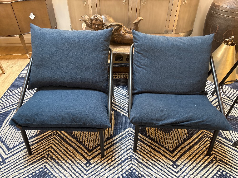 Zinus Sling Lounge Chairs, Pair