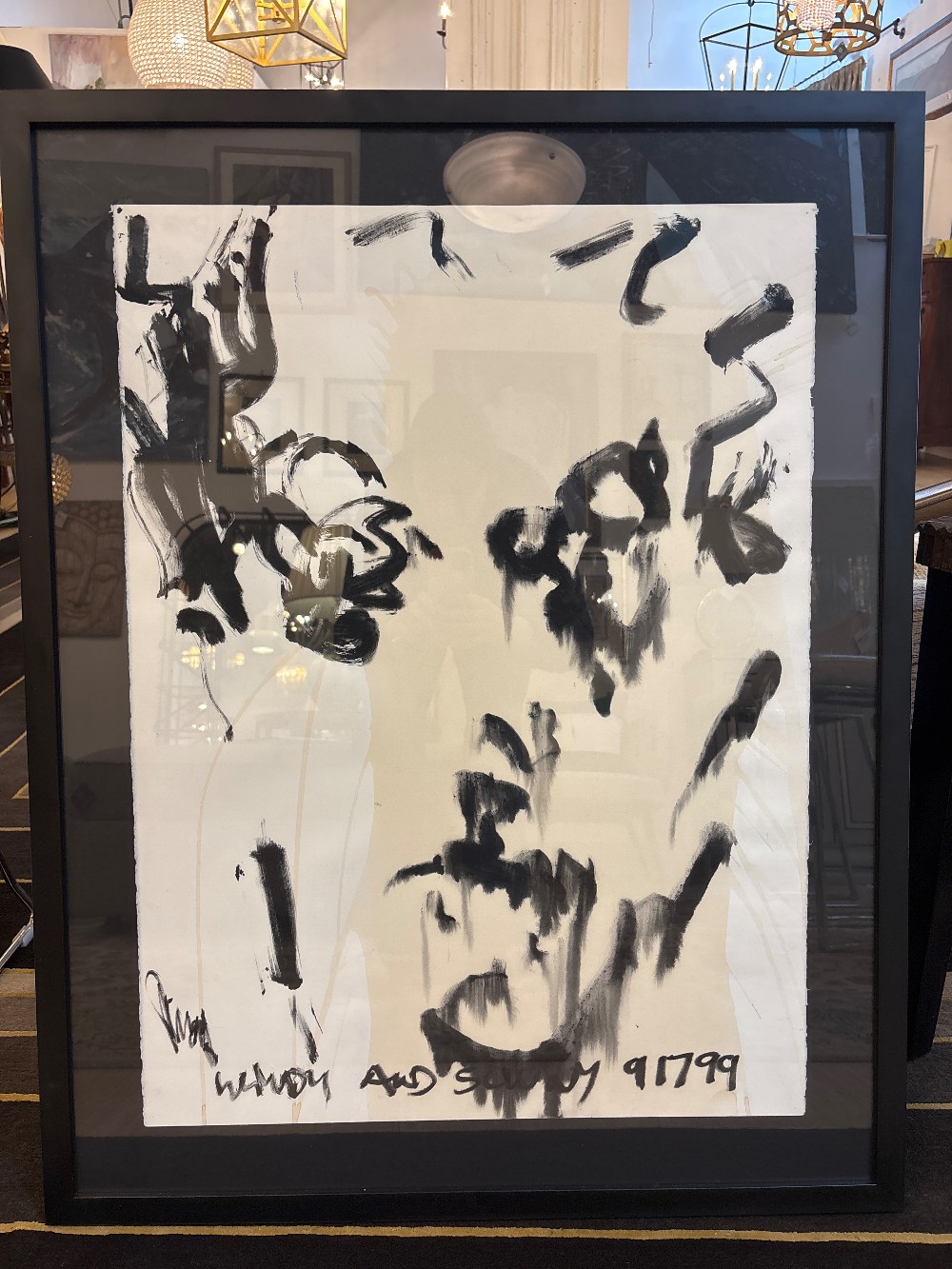 Abstract Self Portrait Painting by David Stern