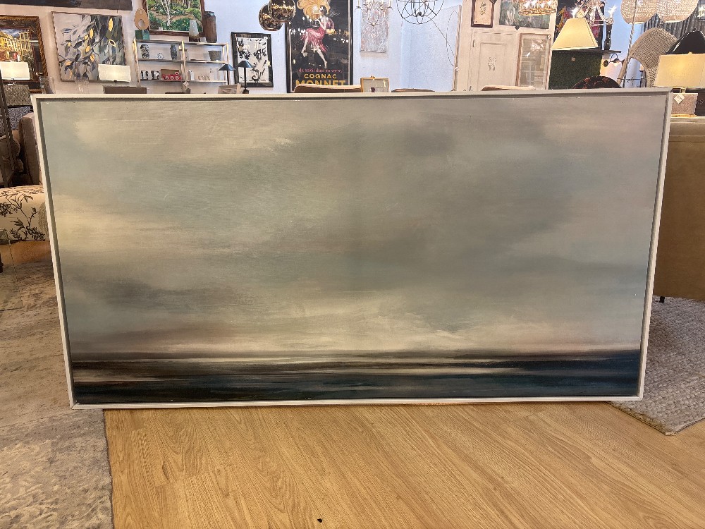 Abstract Seascape Giclée on Canvas (As Is)