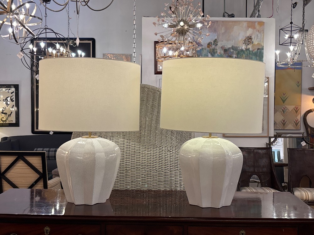 Visual Comfort AERIN Pierrepont Table Lamps, Pair