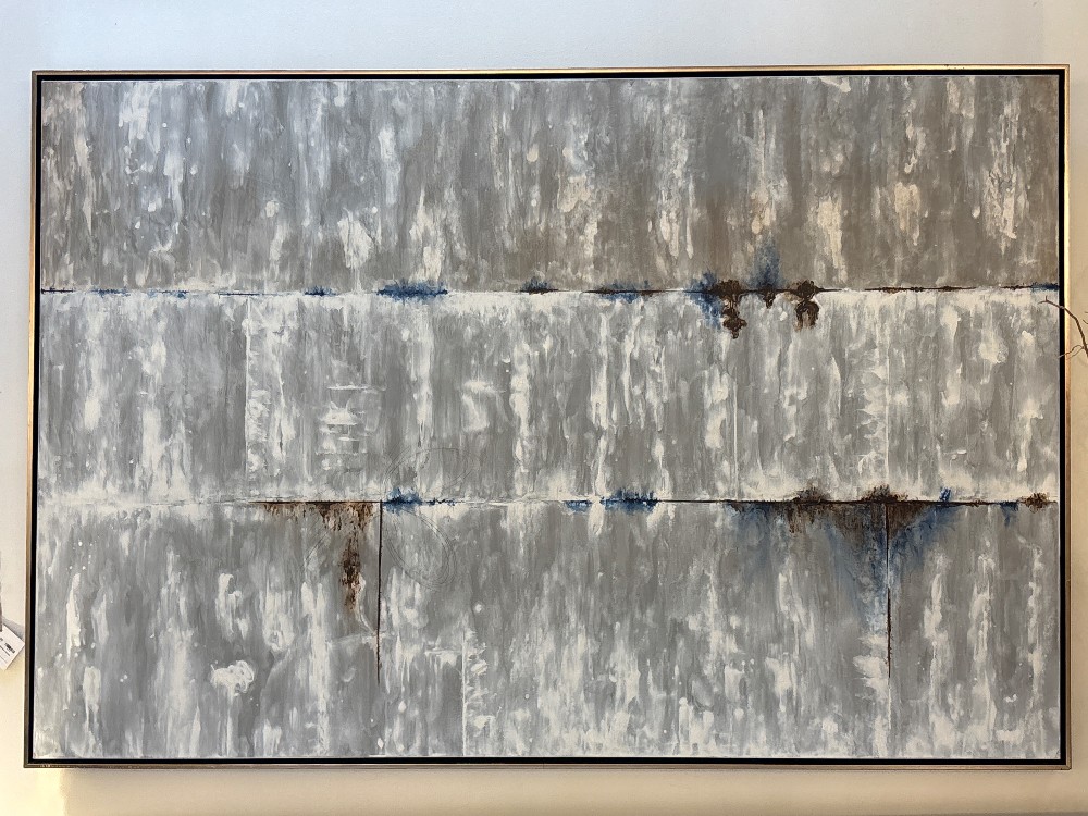 Large Grey Abstract Canvas Print