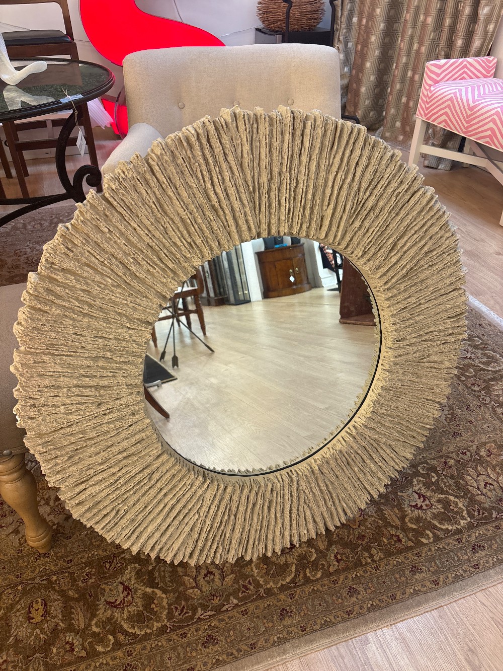 Regina Andrew Slate Round Mirror