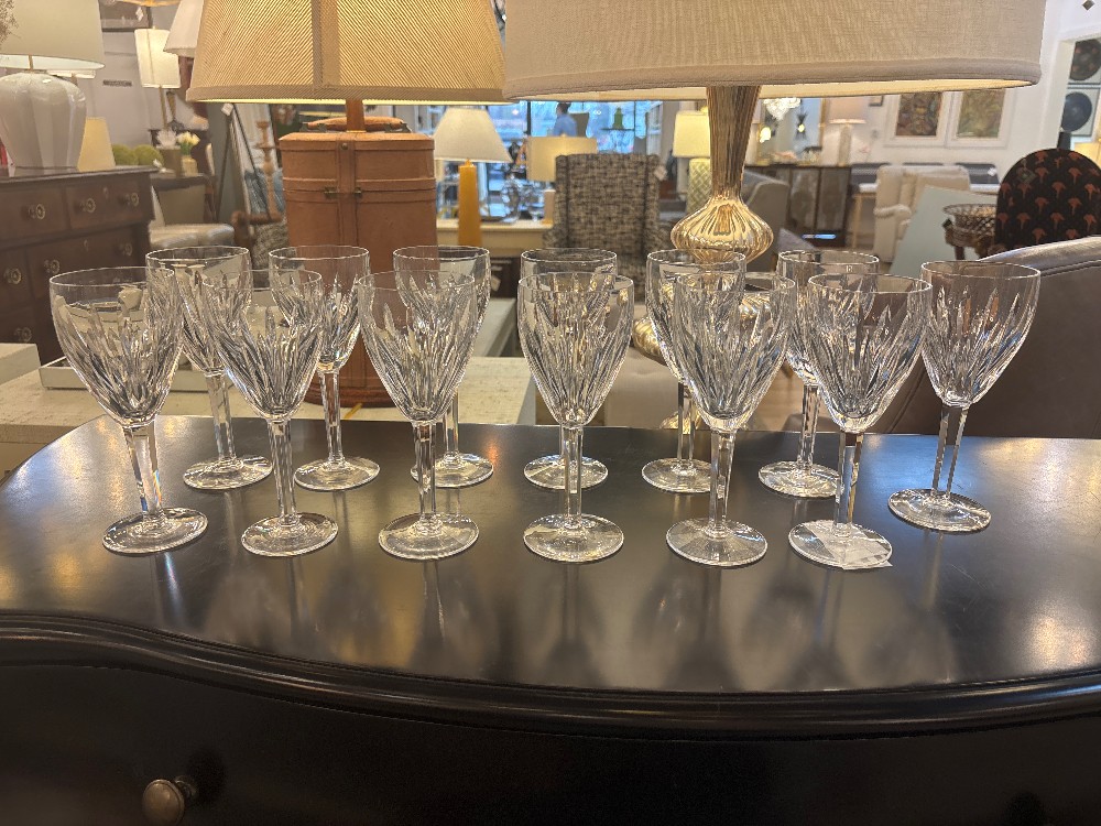 Waterford Carina Crystal Wine Glasses - Set of 13