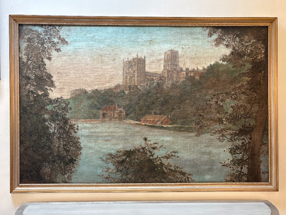 Large Durham Cathedral, England Painting
