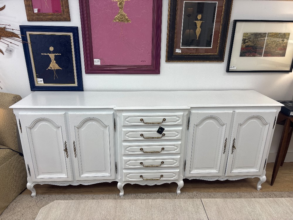 Custom Painted Vintage Sideboard