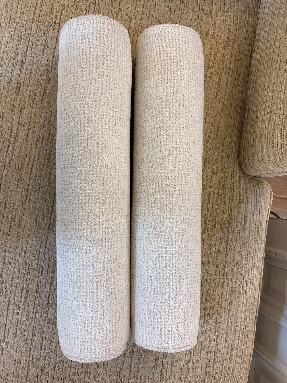 Custom Bolster Pillows, Pair