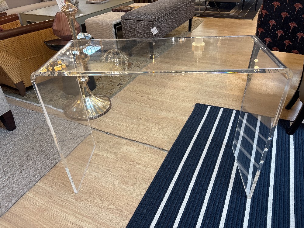 Acrylic Waterfall Console Table