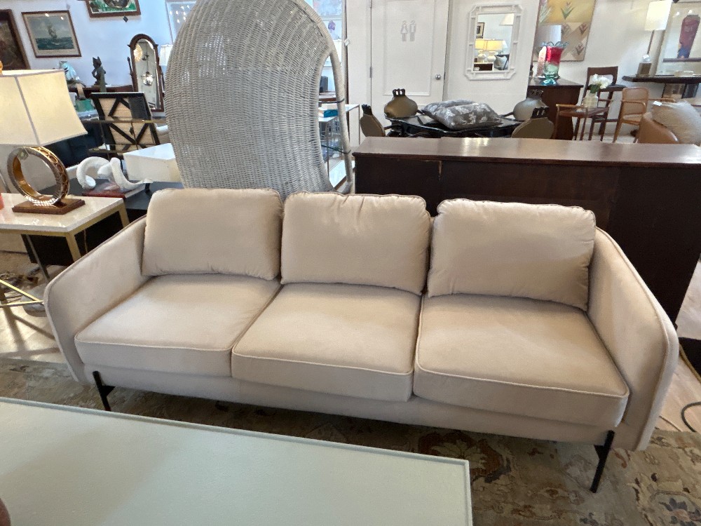 Modern Velvet 3 Seater Sofa