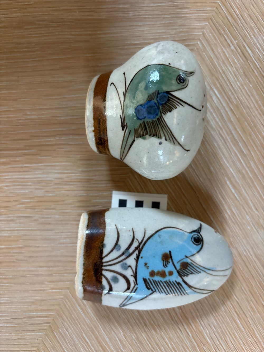 Ken Edwards Mexican Tonala Pottery Salt & Pepper Shakers