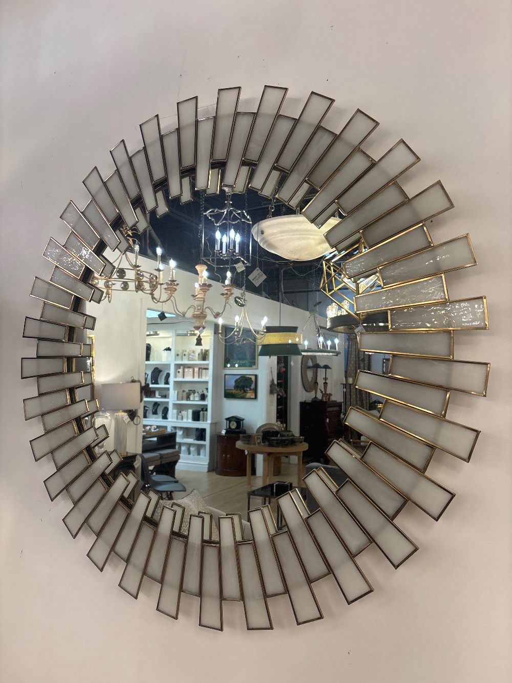 Currey & Company Glasdele Round Mirror (As Is)