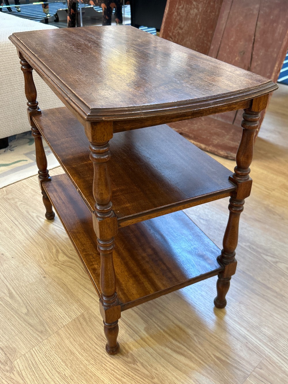 Vintage Tiered Wood Side Table