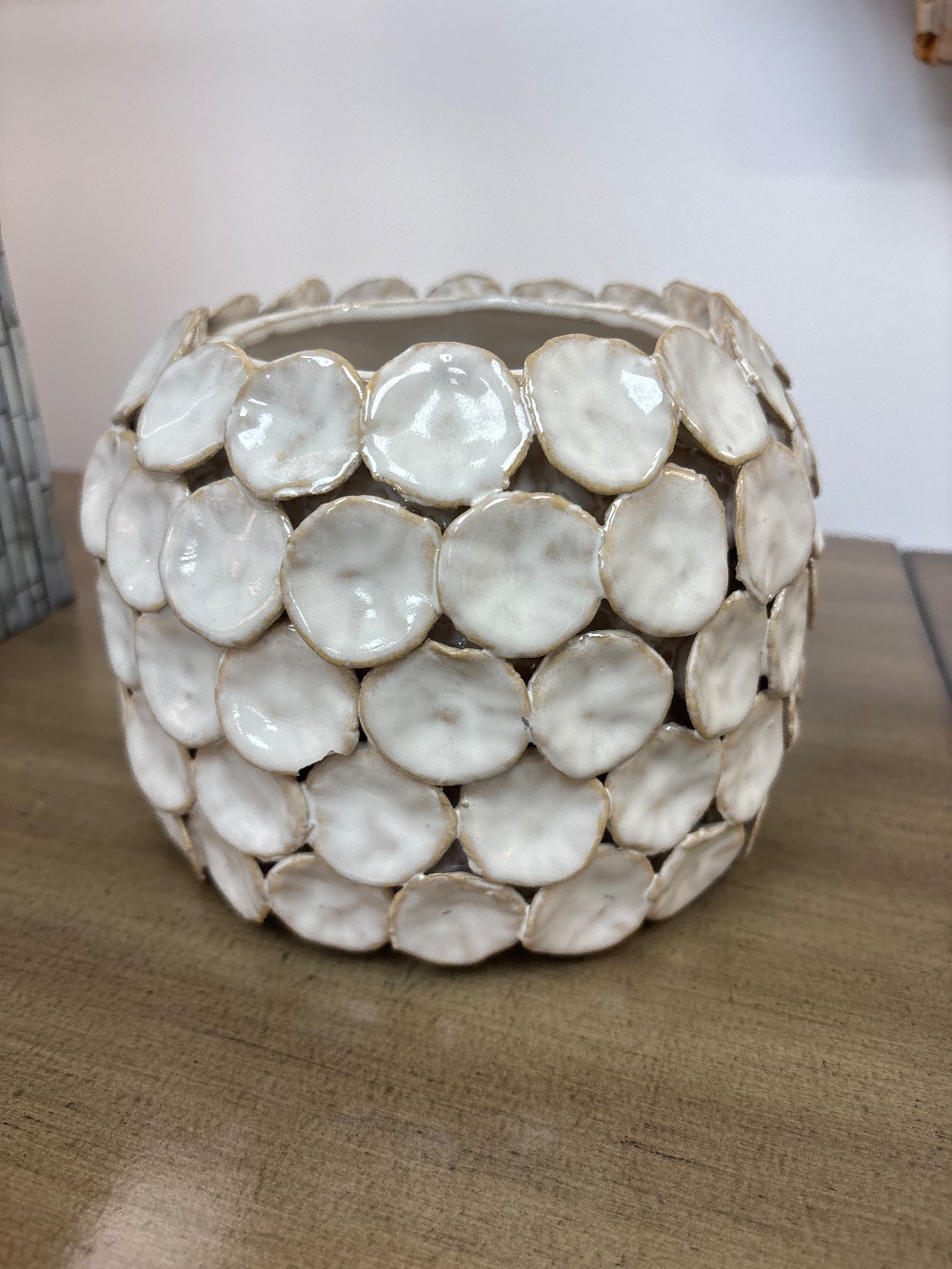 Glazed Ceramic Dot Vase