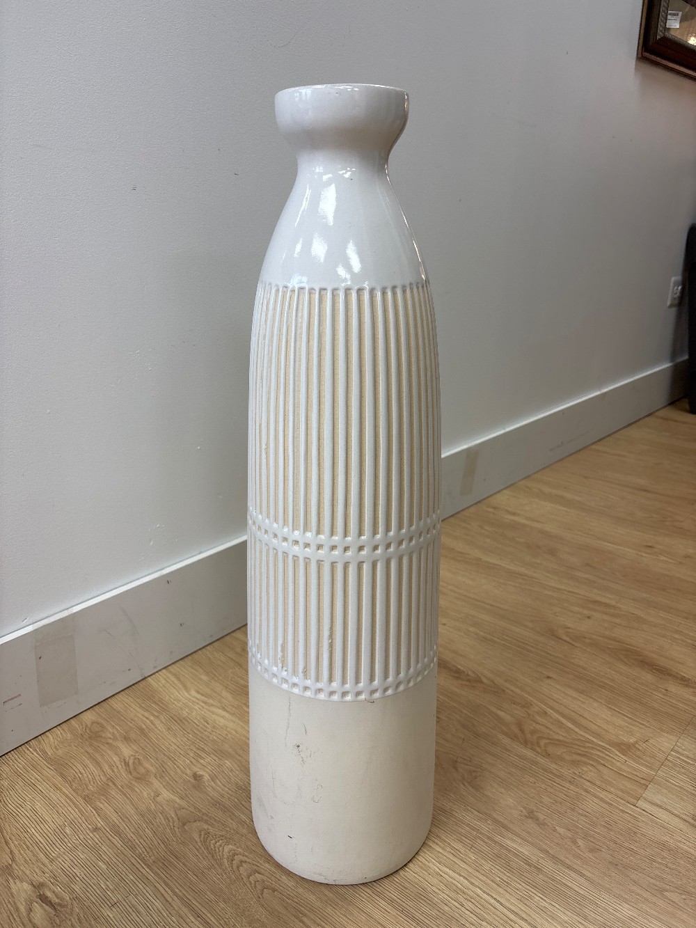 West Elm Tall Art Pottery Vase