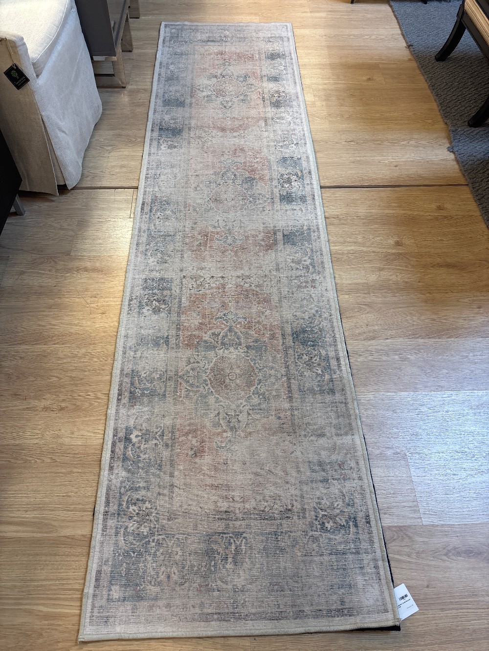 Ruggable Sarrah Coral Runner Rug with Pad