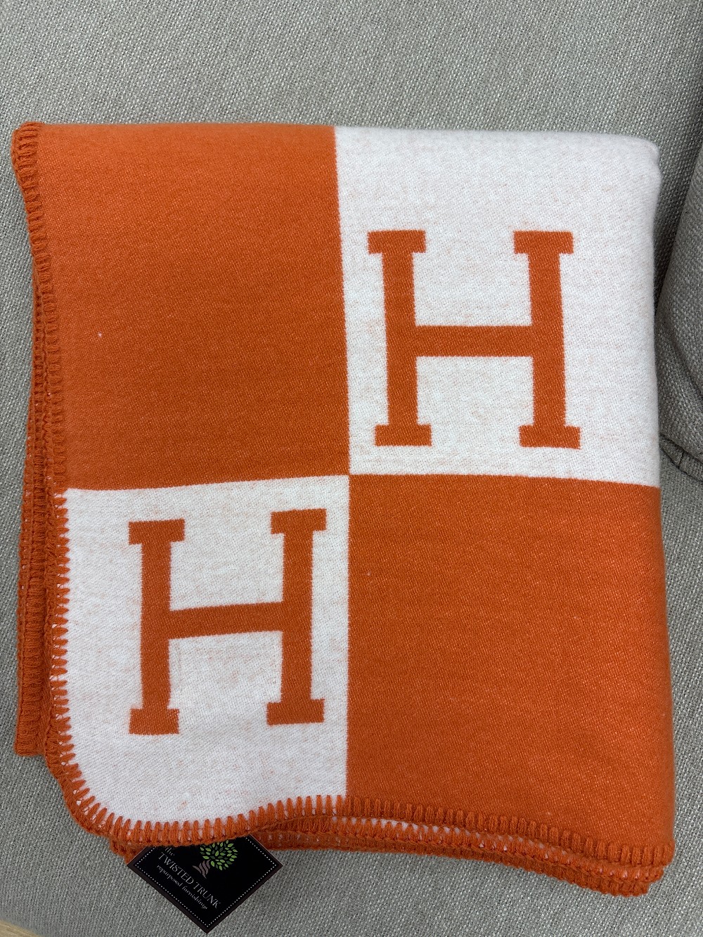 Hermès Style Avalon Throw Blanket