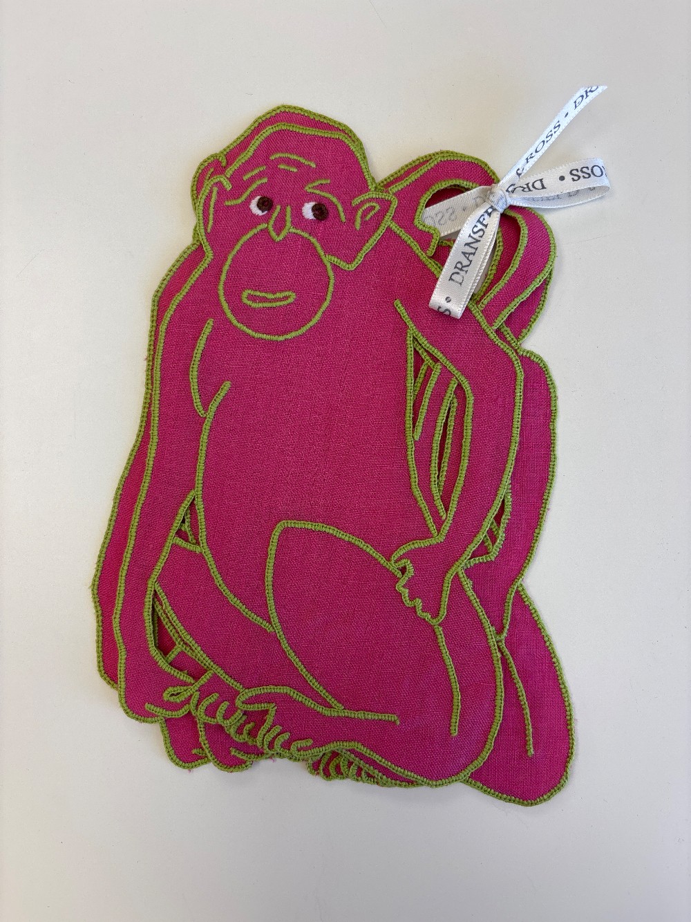 Dransfield & Ross Linen Monkey Napkins - Set of 4