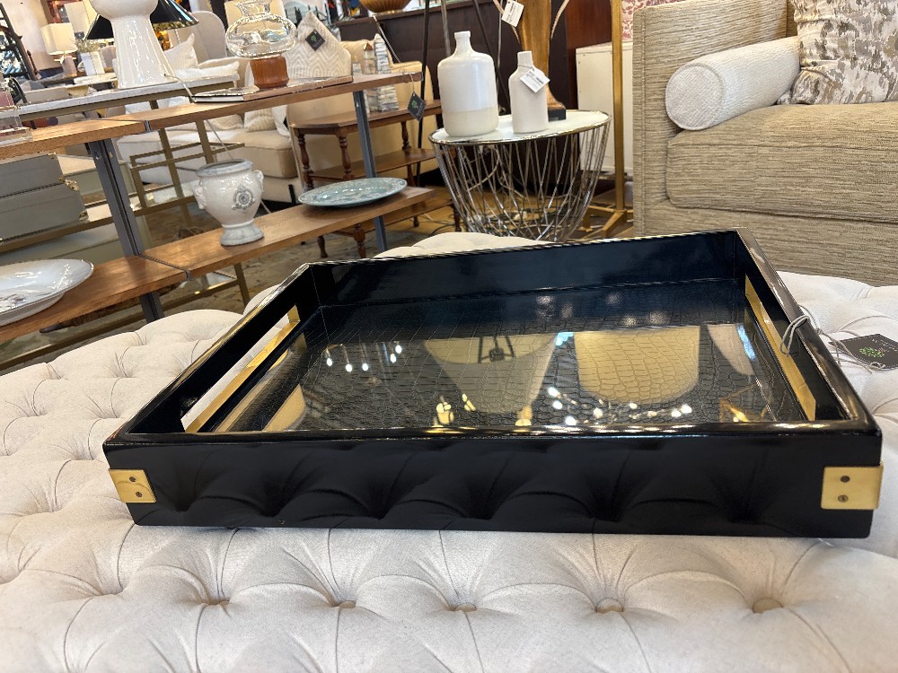 Altuzarra Brass Accented Lacquer Tray