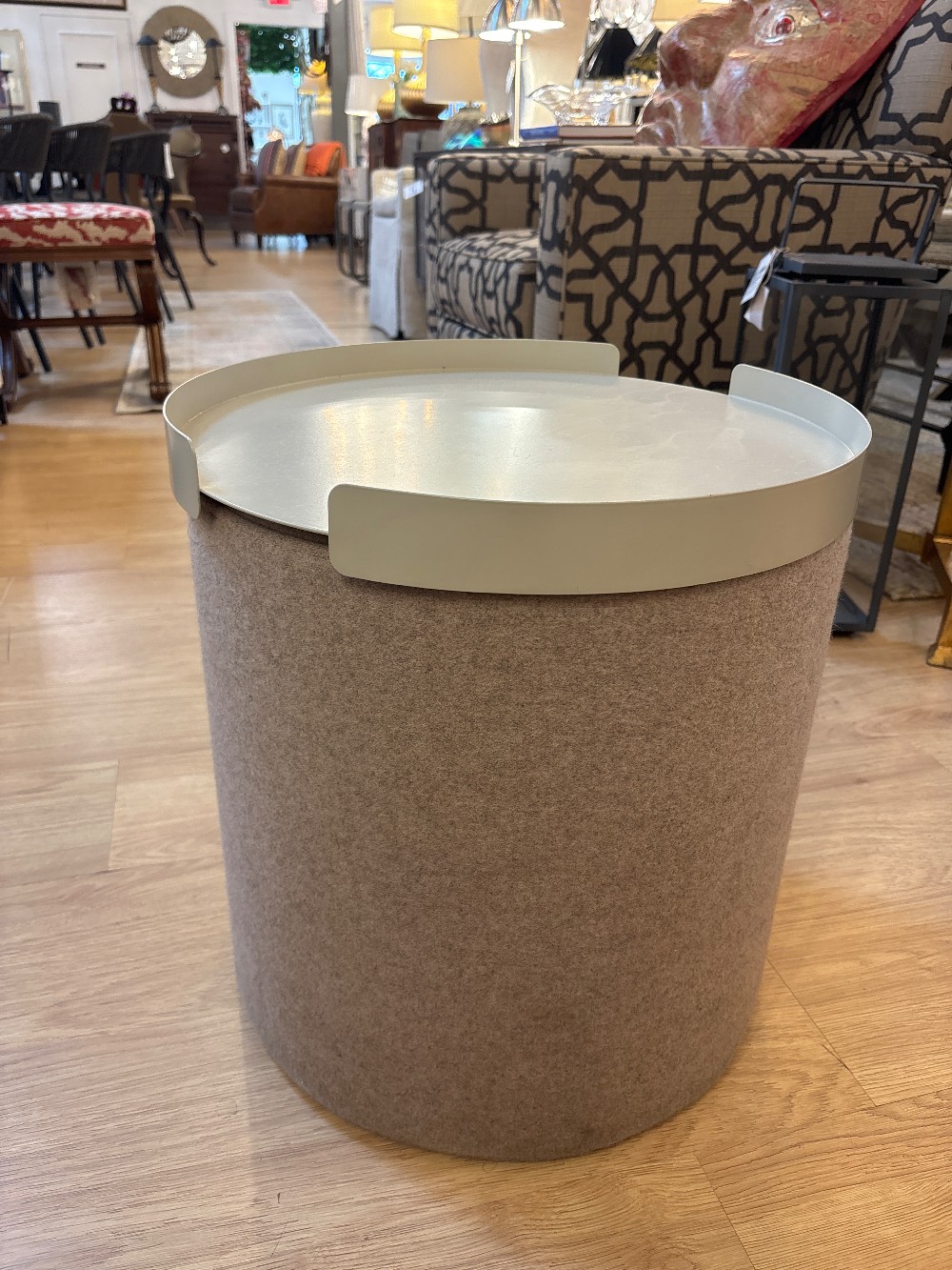 Blu Dot Bumper Ottoman with Tray Top