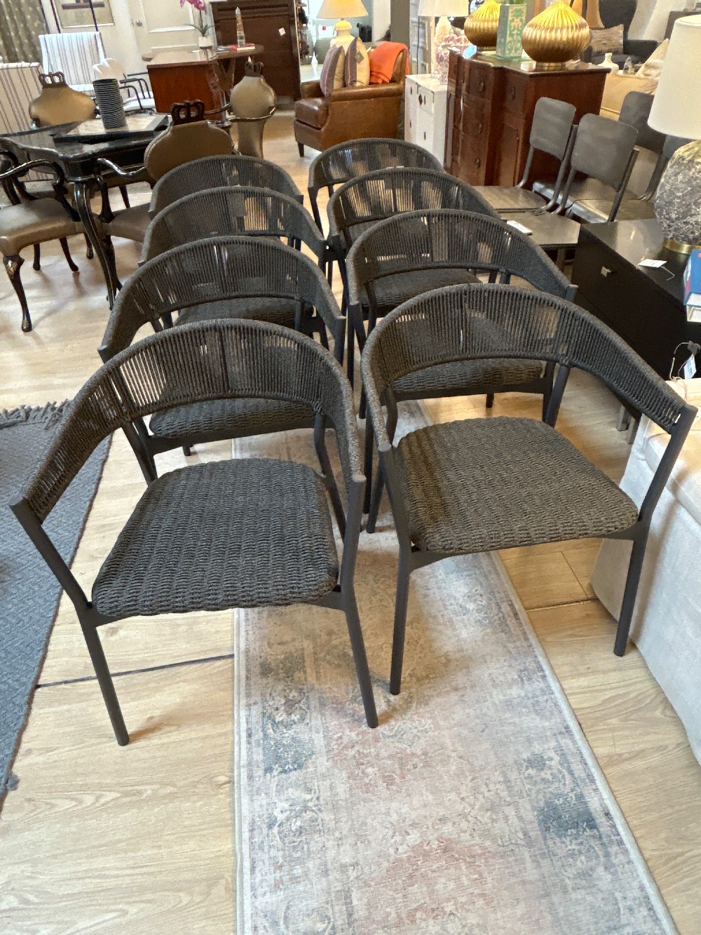 Pottery Barn Elmore Outdoor Dining Chairs, Set of 8