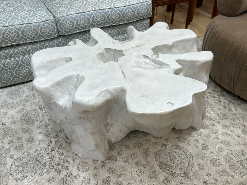 Restoration Hardware Malay Cast Concrete Coffee Table